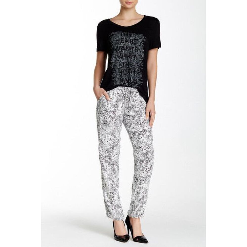 NWT! $395 Haute Hippie‎ Printed Soft Pant Swan Multi [SZ XS] #B395